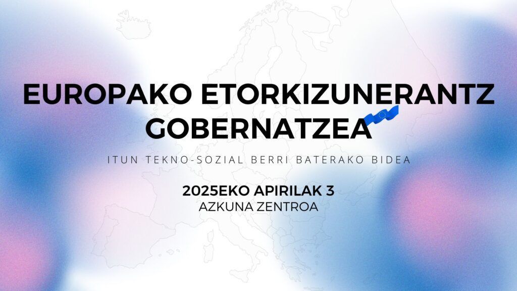 Bilbok itun tekno-sozial berri bat lortzeko beharra aztertuko du Bilbao European Encounters topaketaren XXI. edizioan